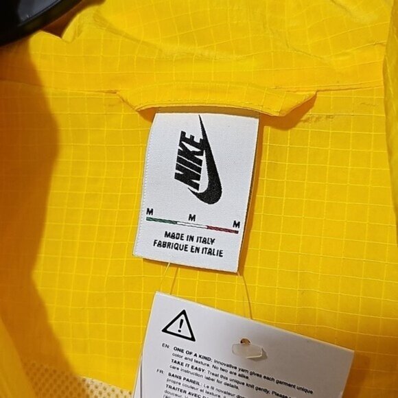 Nike NRG MII Hooded Track Jacket Opti Yellow Sized Medium New - Picture 4 of 12